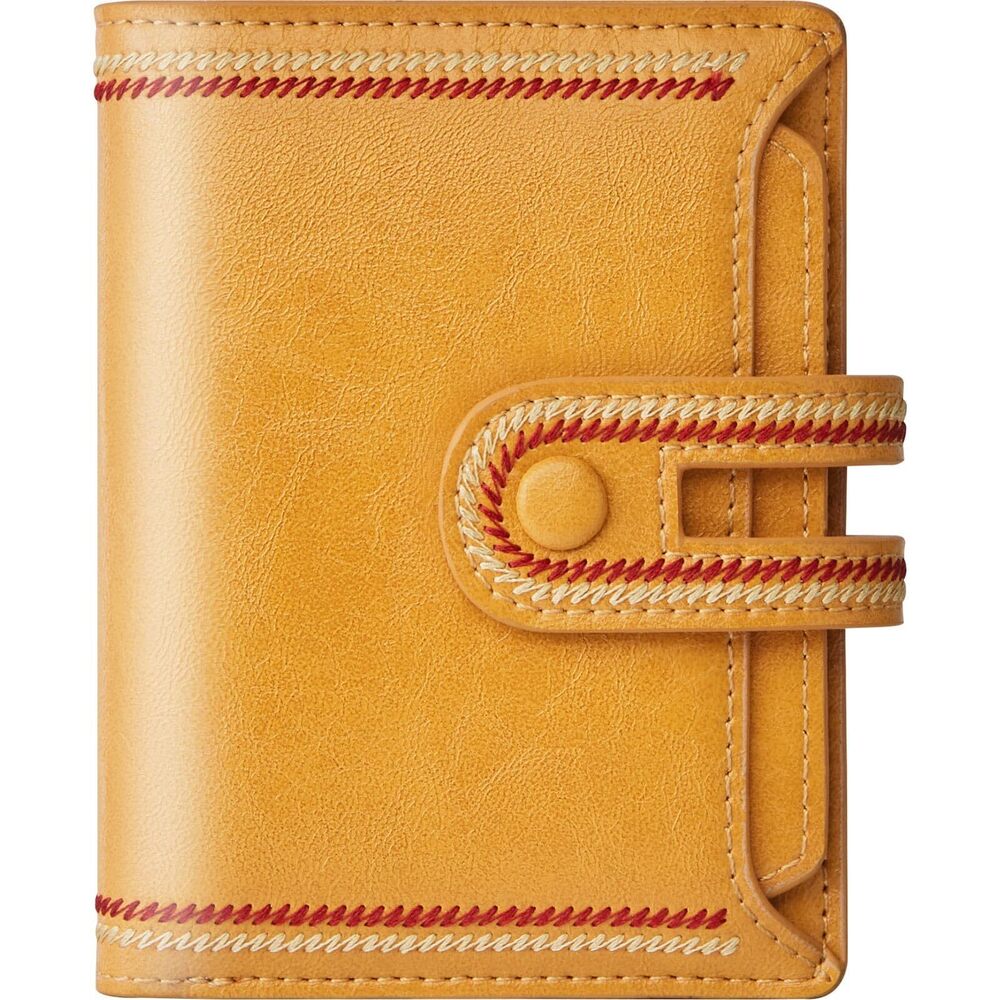 3213 Small Wallet Vegan Leather RFID Blocking Bifold Compact Credit Card